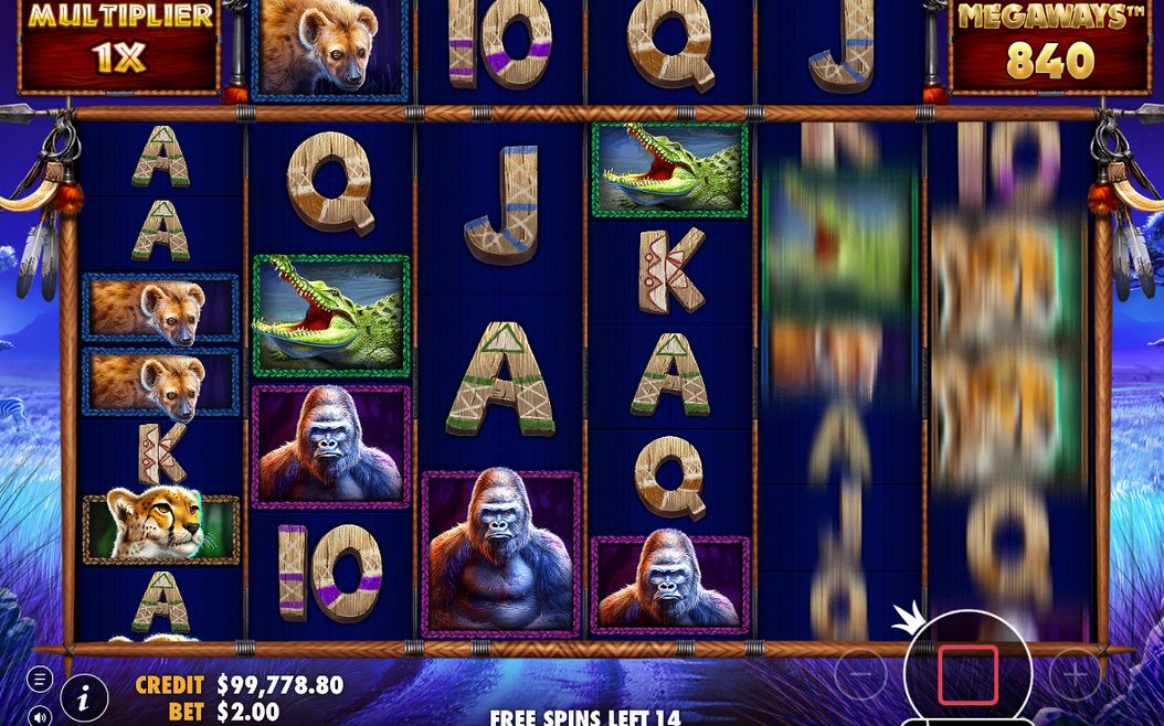 Free Spins-rundan med ökande multiplikator per tumble
